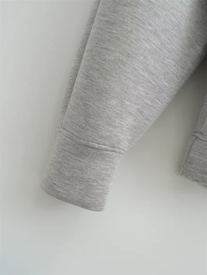 Relax Fit Hooded Jacket with Zipper - Image 14