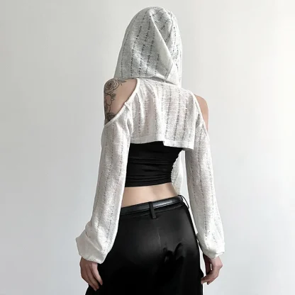 Lightweight Thin Open Front Hooded Jacket - Image 6