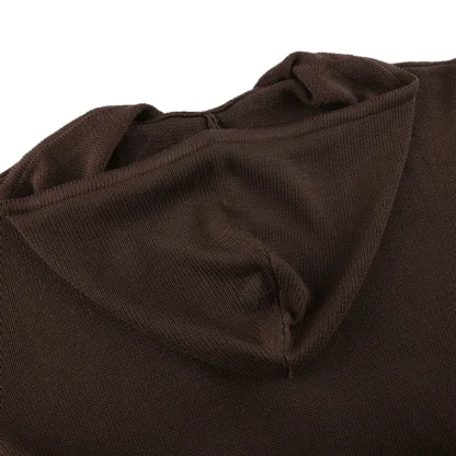 Knitted Zippered Hoodie for Women - Image 6