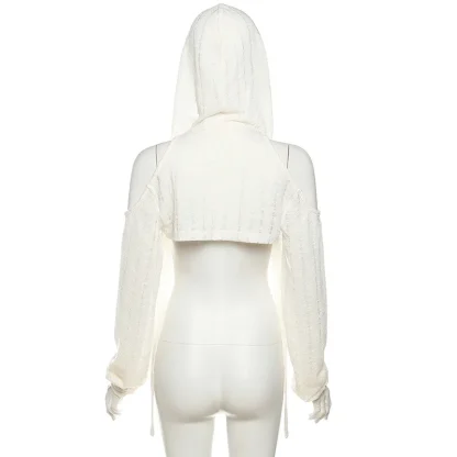 Lightweight Thin Open Front Hooded Jacket - Image 9