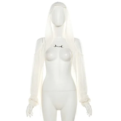 Lightweight Thin Open Front Hooded Jacket - Image 7